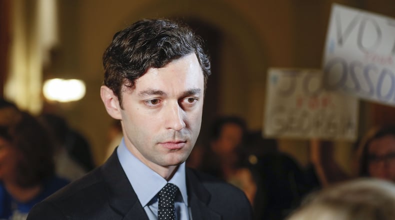Jon Ossoff, now running for the U.S. Senate in the June 9 Democratic primary, says his run in a 2017 special election for the U.S. House taught him “never to be intimidated from telling my own story and touting my own accomplishments by the inevitable partisan smears that will come from super PACs in Washington.” Because of that experience, Ossoff said: “I’ve been through the fire. I no longer care what they say about me.” Bob Andres / robert.andres@ajc.com
