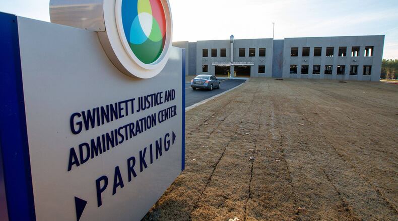The entrance to Phase II of the new parking deck at the Gwinnett County Justice and Administration Center. VIA GWINNETT COUNTY