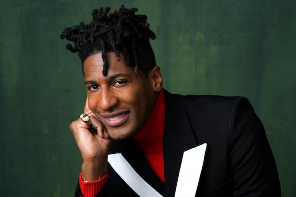 FILE - Jon Batiste poses for a portrait during the 96th Academy Awards Oscar nominees luncheon on Monday, Feb. 12, 2024, at the Beverly Hilton Hotel in Beverly Hills, Calif. (AP Photo/Chris Pizzello, File)