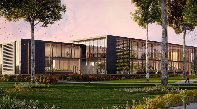 Rendering of the 60,000-square-foot Piedmont Wellness Center at Pinewood Forest slated to be completed next year.