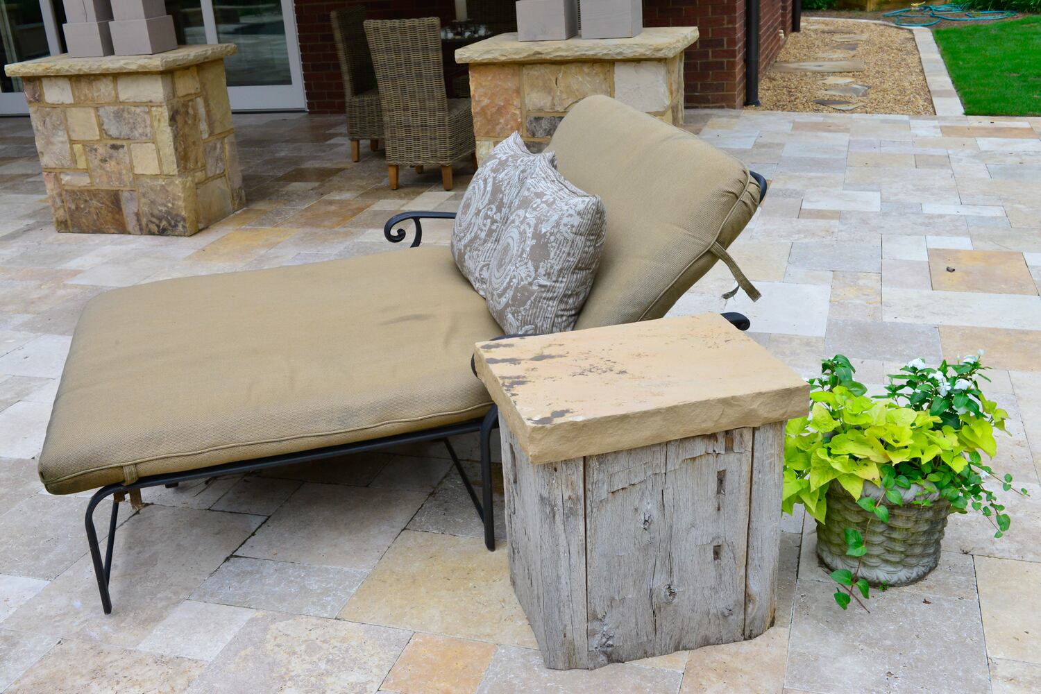 Backyard sitting