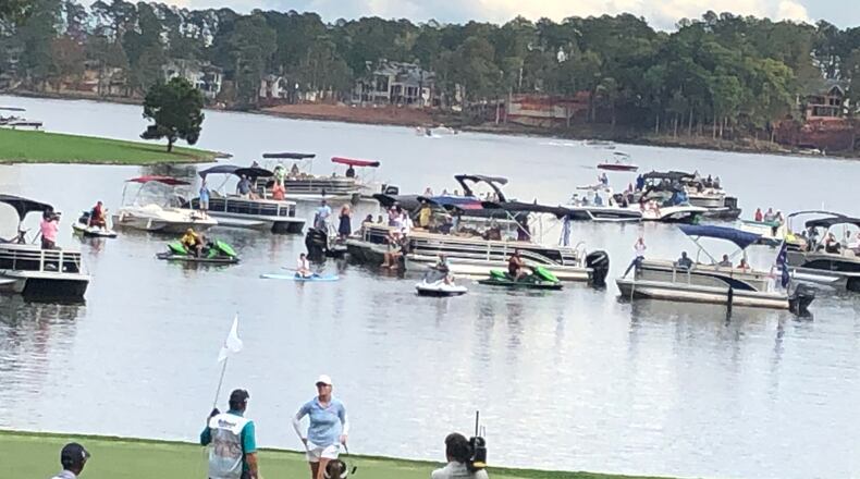 Ally McDonald celebrates her first LPGA victory at the LPGA Drive On Championship - Reynolds Lake Oconee.