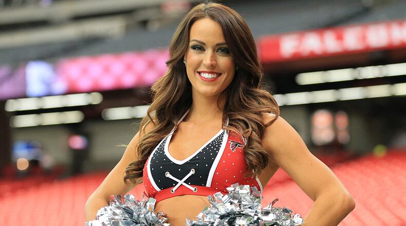 Falcons cheerleader Dana is in her fourth year with the squad. (Curtis Compton / AJC)