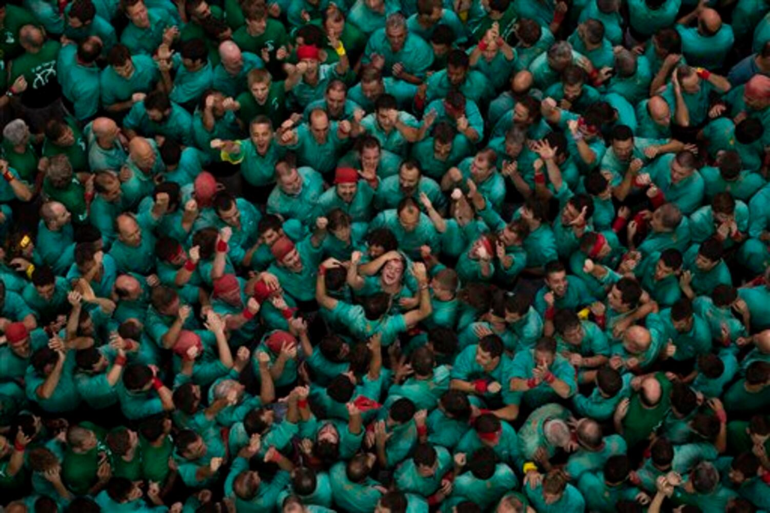 Spain Human Tower