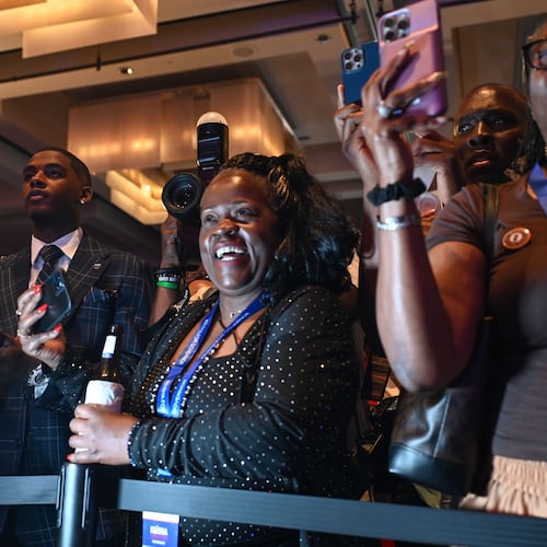 “It wasn’t even a wave,” a Democratic strategist said. “It was a Black woman tsunami in Fulton County. And no one was spared.” (Natrice Miller/AJC)