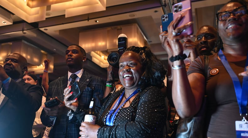 “It wasn’t even a wave,” a Democratic strategist said. “It was a Black woman tsunami in Fulton County. And no one was spared.” (Natrice Miller/AJC)