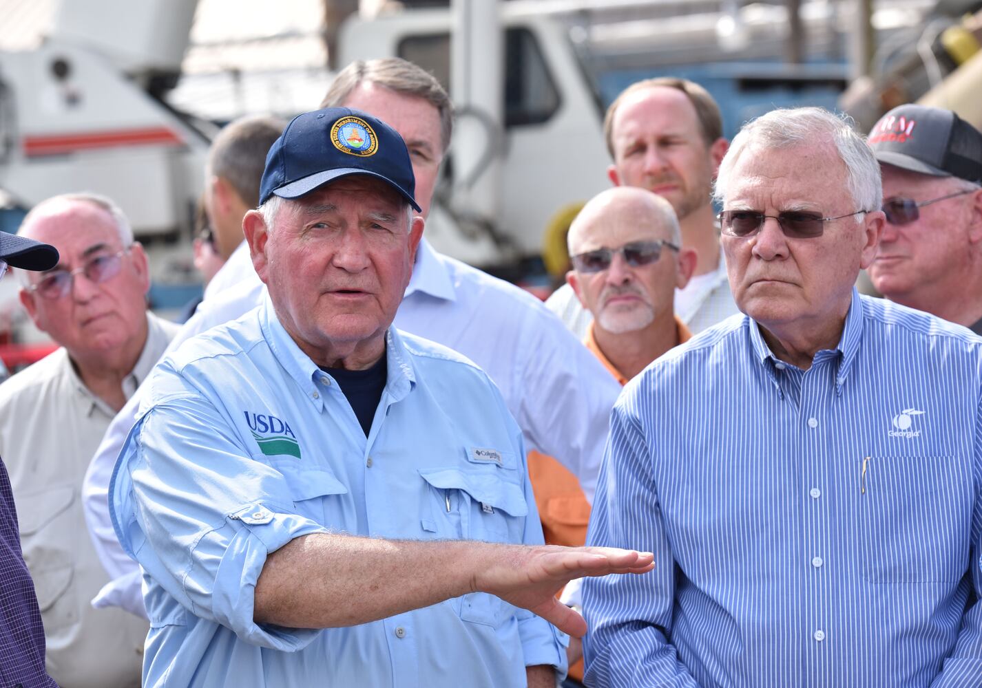Pence visits storm ravaged Georgia