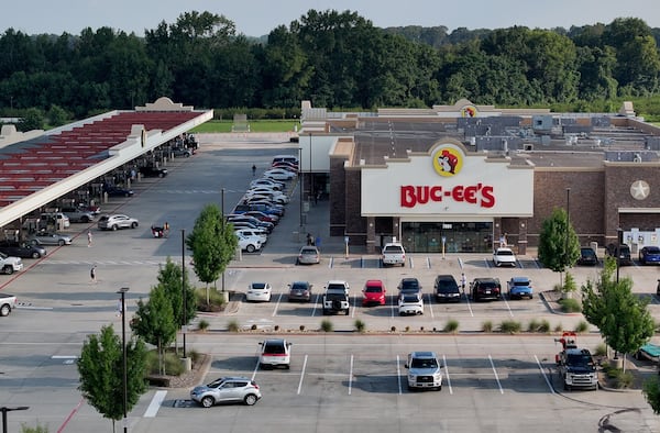 The Buc-ee's along I-75, in a portion of Warner Robins that juts into Peach County, opened in 2020. (Hyosub Shin/AJC)