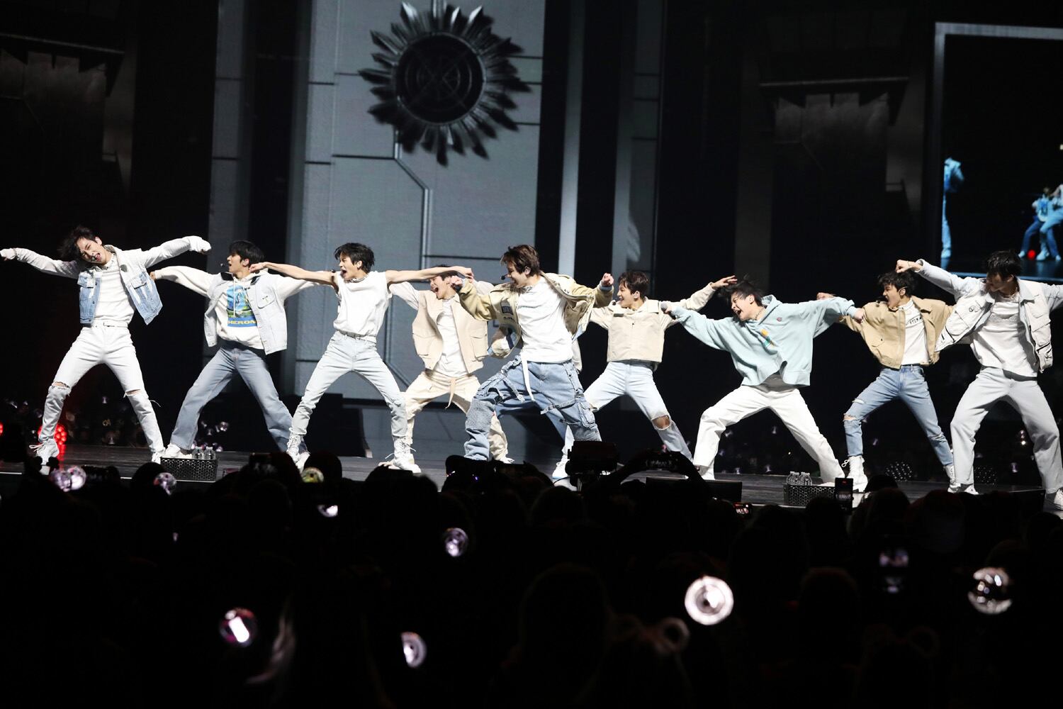-- KQ FELLAZ
8-member Korean K-pop boy band ATEEZ energized State Farm Arena on Monday, November 21, 2022 on their The Fellowship:Break the Wall Tour. KQ FELLAZ opened the show.
Robb Cohen for the Atlanta Journal-Constitution
