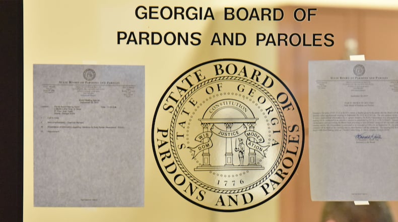 The State Board of Pardons and Paroles is in Atlanta. HYOSUB SHIN / HSHIN@AJC.COM