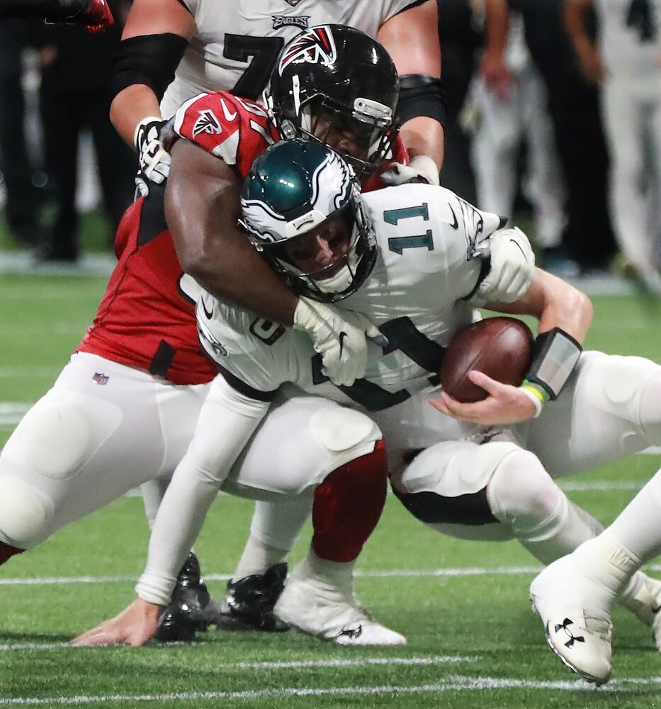 Photos: Falcons host Eagles, seek first win