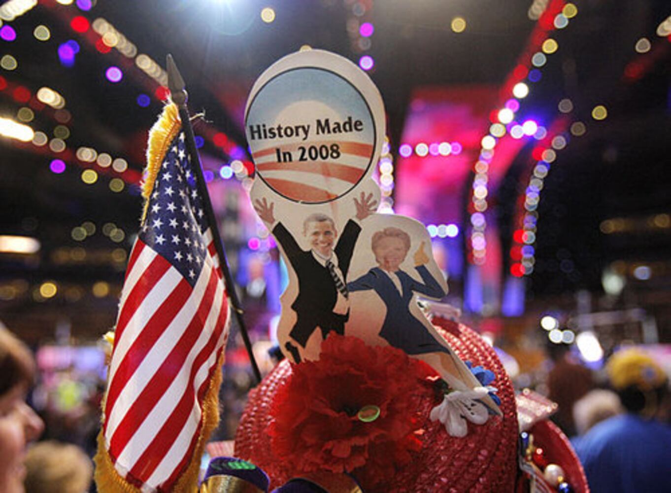 At Democratic convention, the hats are the thing