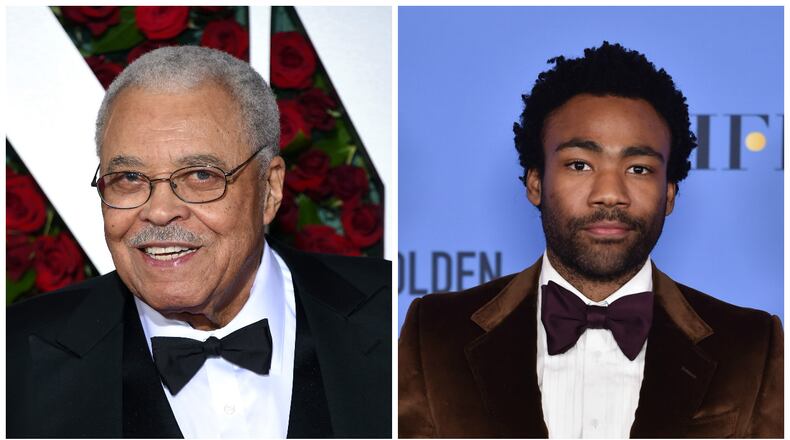 James Earl Jones (left) and Donald Glover (right), may be joining the cast of Disney's "The Lion King" remake. (Photo by Dimitrios Kambouris/Getty Images for Tony Awards Productions, lberto E. Rodriguez/Getty Images)
