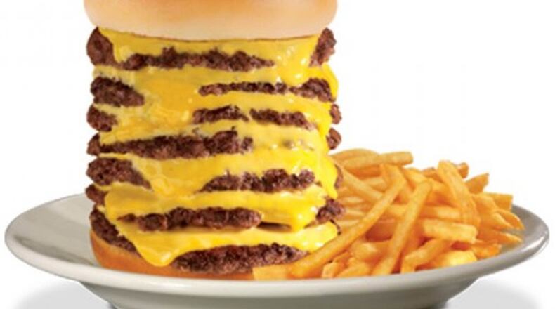Steak 'n Shake's '7x7 burger,' sold after midnight.