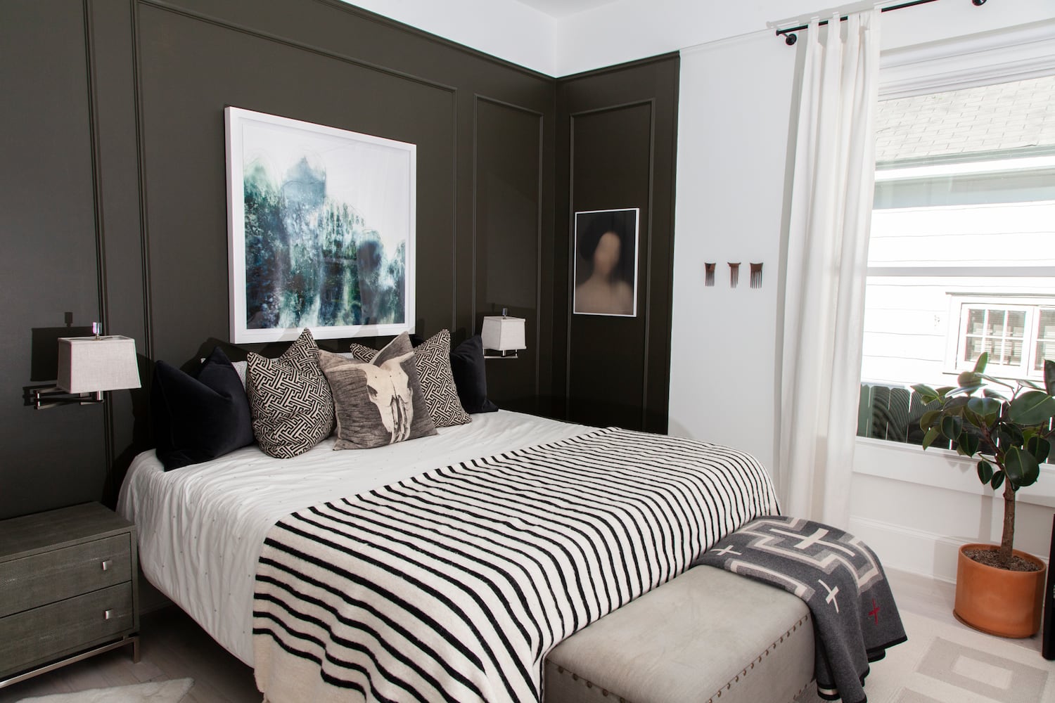 Photos: Grant Park couple makes a statement with dark tones in Victorian home