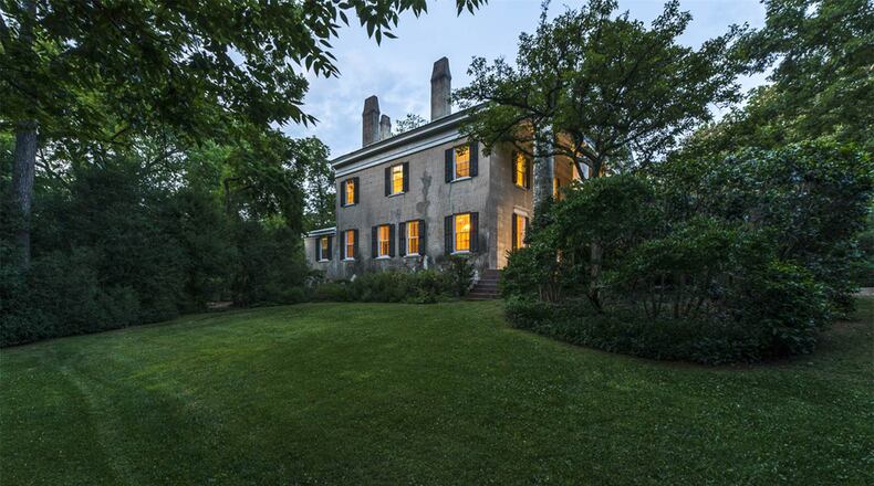Mimosa Hall, built circa 1840, is a Greek-Revival style home in historic Roswell.