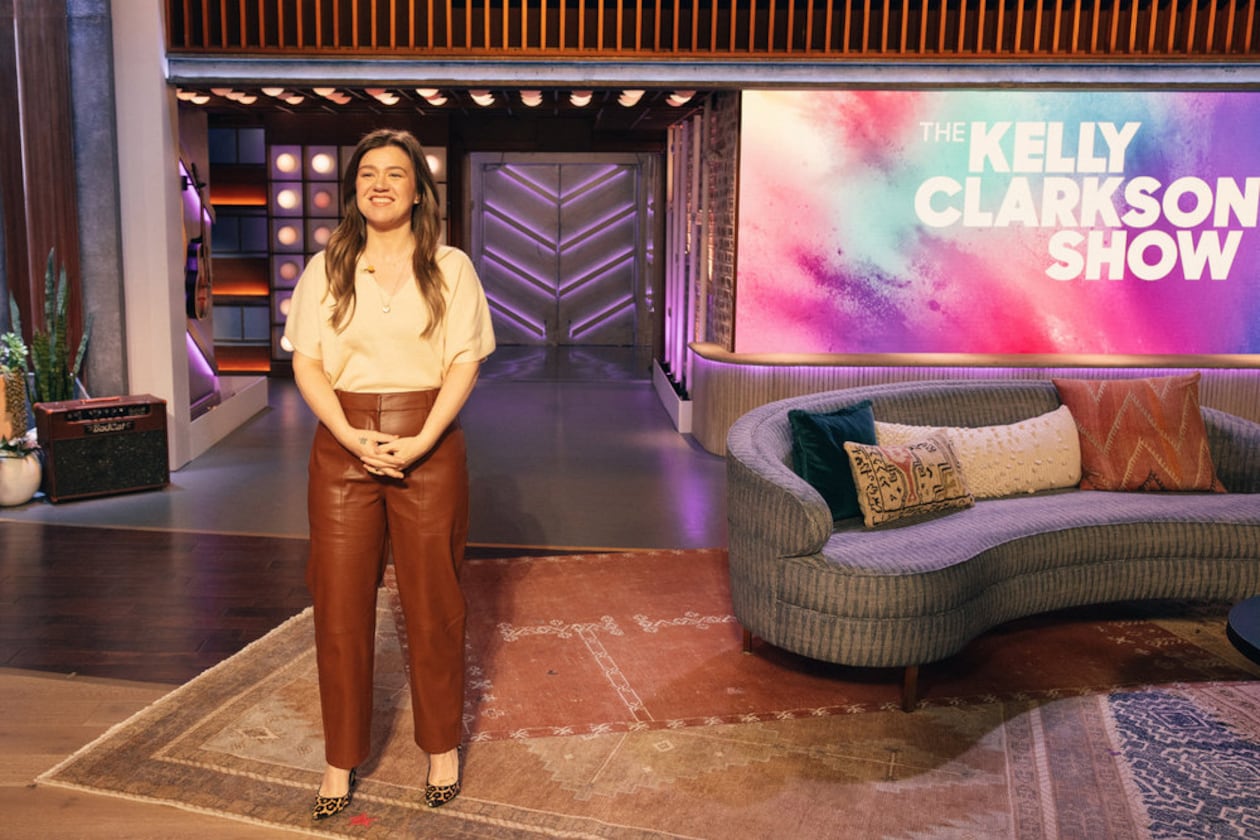 Kelly Clarkson — pictured during the Friday, May 15, 2026, episode of "The Kelly Clarkson Show" — has decided to leave her show after seven seasons. (Courtesy of Weiss Eubanks/NBCUniversal)