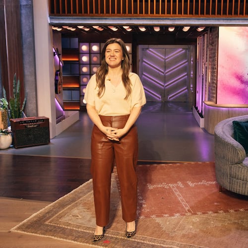 Kelly Clarkson — pictured during the Friday, May 15, 2026, episode of "The Kelly Clarkson Show" — has decided to leave her show after seven seasons. (Courtesy of Weiss Eubanks/NBCUniversal)