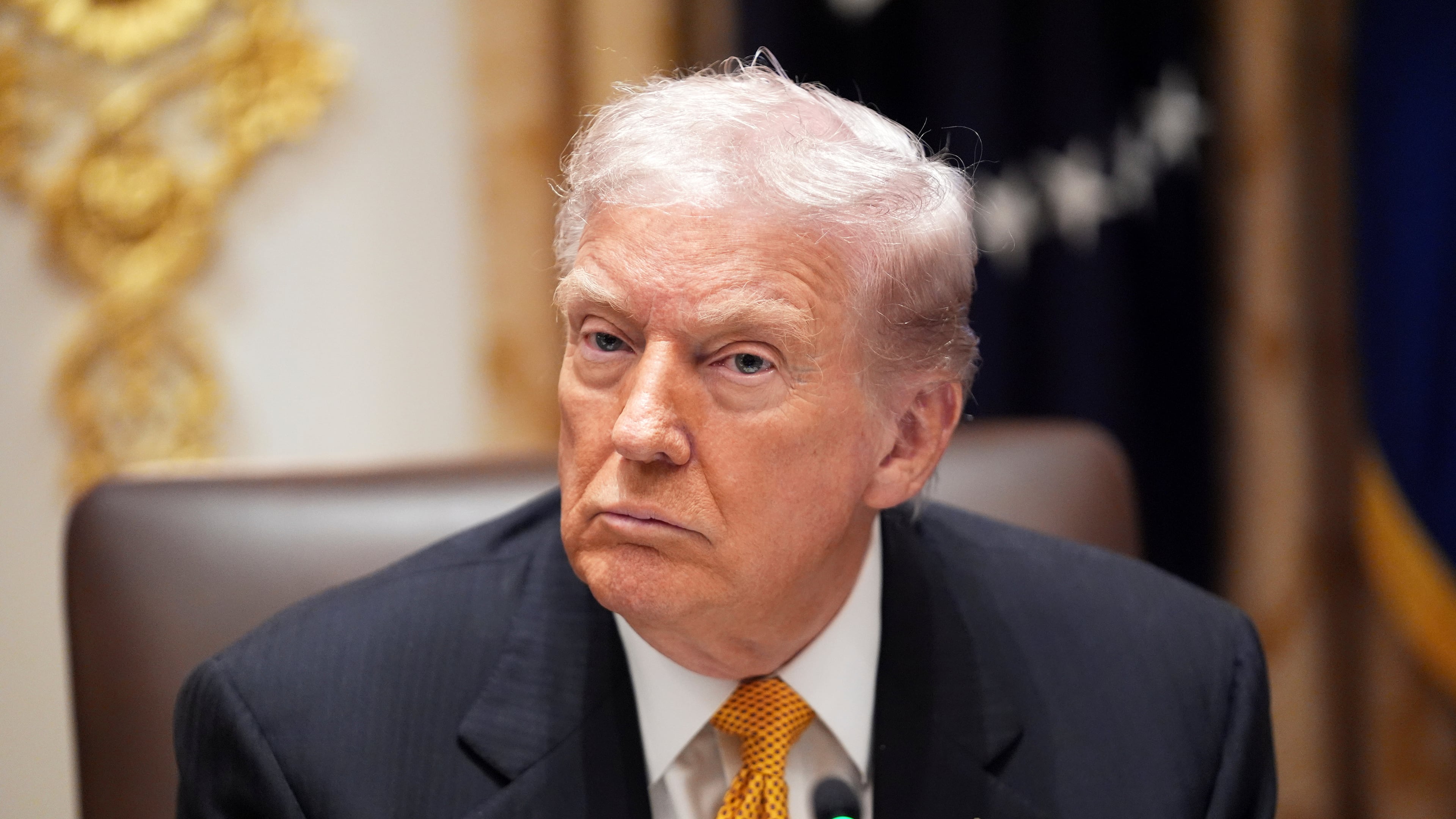 President Donald Trump meets with Hungary's Prime Minister Viktor Orban in the Cabinet Room of the White House, Friday, Nov. 7, 2025, in Washington. (AP Photo/Evan Vucci)