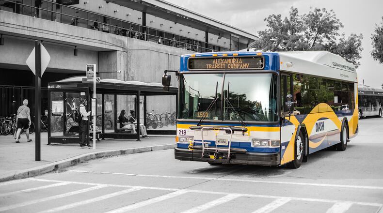 An Alexandria transit agency bus