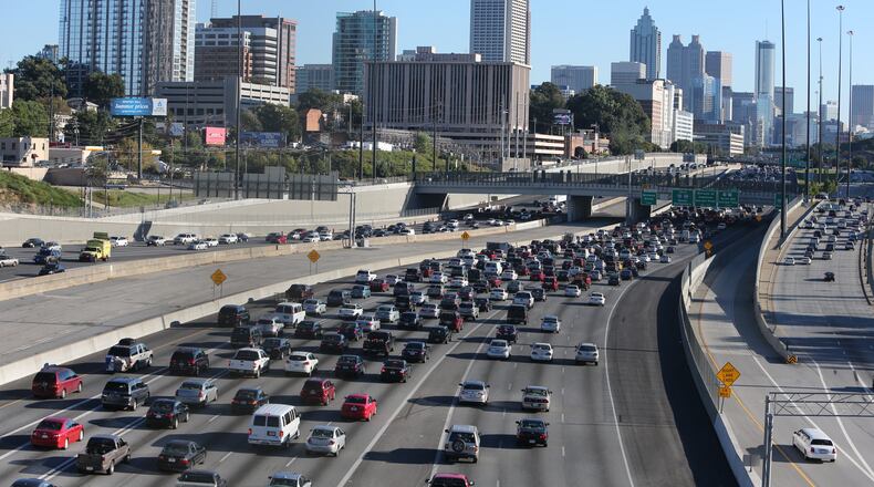 Traffic on the Downtown Connector Friday.