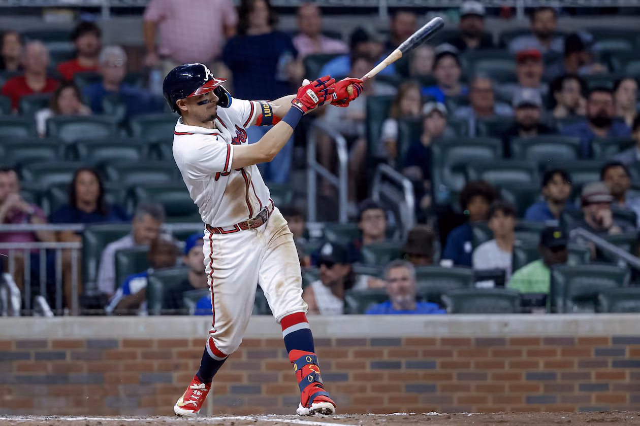 Atlanta Braves' Mauricio Dubón hits a solo home run against the Toronto Blue Jays during the eighth inning of a baseball game, Thursday, June 4, 2026, in Atlanta. (Erik S. Lesser/AP)