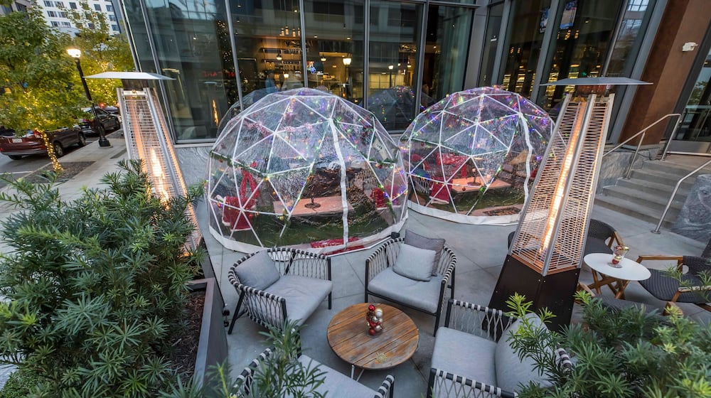 Dine inside an igloo outside of Epicurean Atlanta's restaurant Reverence. (Courtesy of Epicurean Atlanta)
