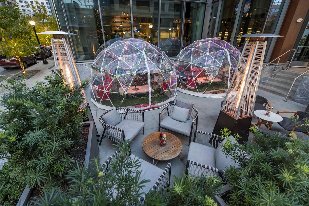 Dine inside an igloo outside of Epicurean Atlanta's restaurant Reverence. (Courtesy of Epicurean Atlanta)