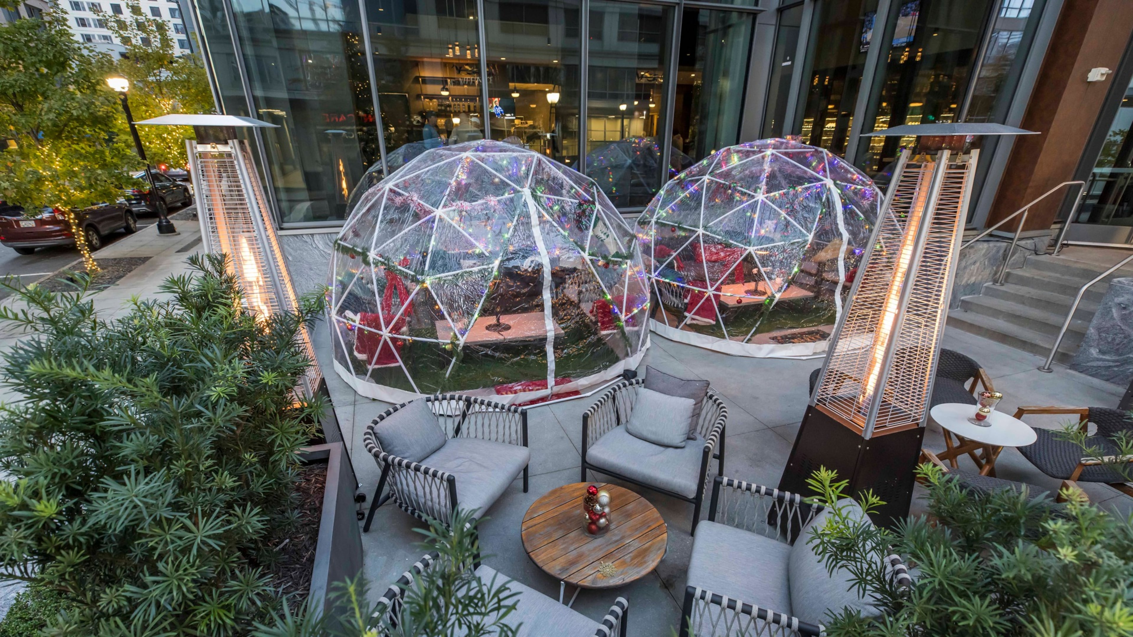 Dine inside an igloo outside of Epicurean Atlanta's restaurant Reverence. (Courtesy of Epicurean Atlanta)