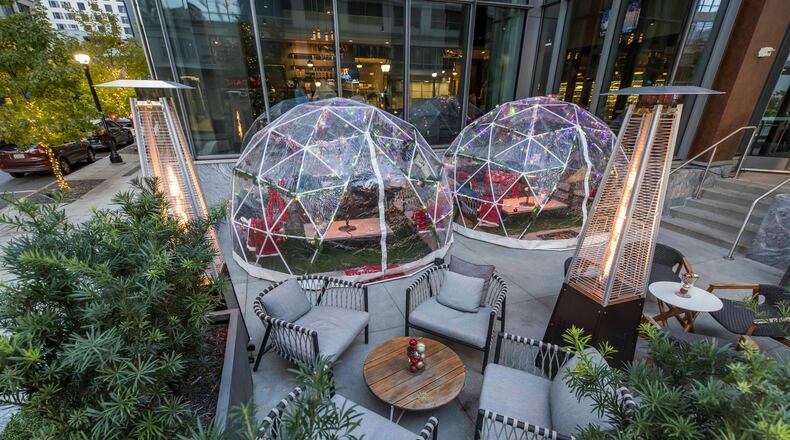 Dine inside an igloo outside of Epicurean Atlanta's restaurant Reverence. (Courtesy of Epicurean Atlanta)