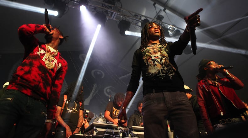 Atlanta's Migos received a giant spotlight at the Golden Globes. (Stephen Spillman / for the AMERICAN-STATESMAN)
