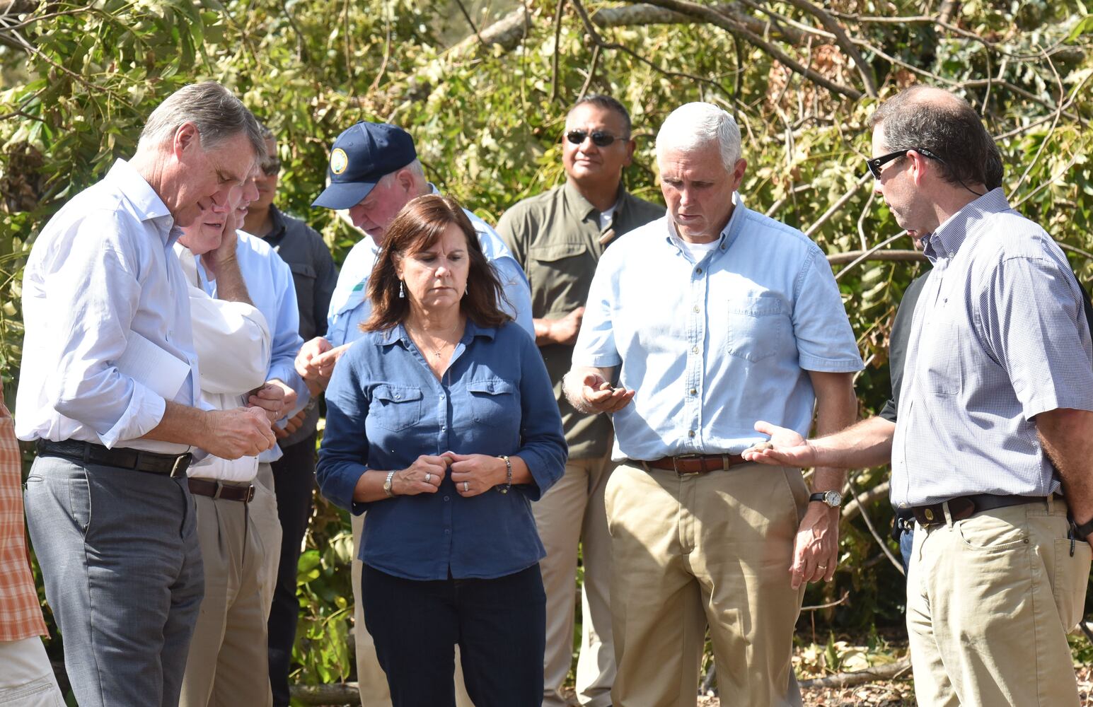 Pence visits storm ravaged Georgia
