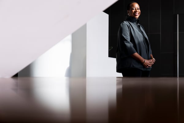 FILE - United Way CEO Angela Williams poses for a portrait in Alexandria, Va., Aug. 26, 2022. (AP Photo/Andrew Harnik, File)