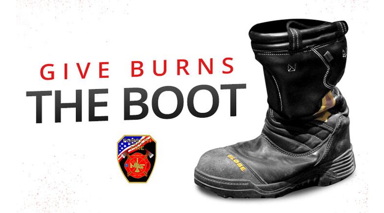Forsyth County firefighters will join their counterparts at more than 100 fire departments across Georgia in May for the annual “Give Burns the Boot” fund-raising drive. FORSYTH COUNTY