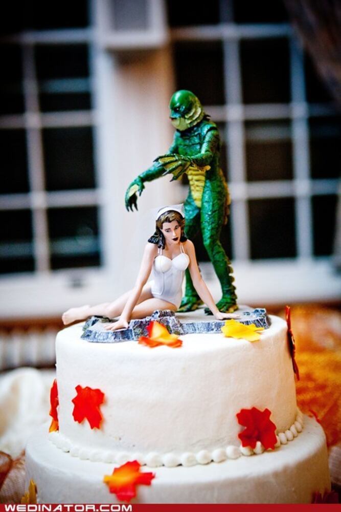 Funny, odd wedding cakes