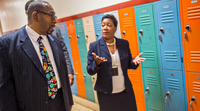 Stephen Green (left), the superintendent for Dekalb County schools.   JONATHAN PHILLIPS / SPECIAL