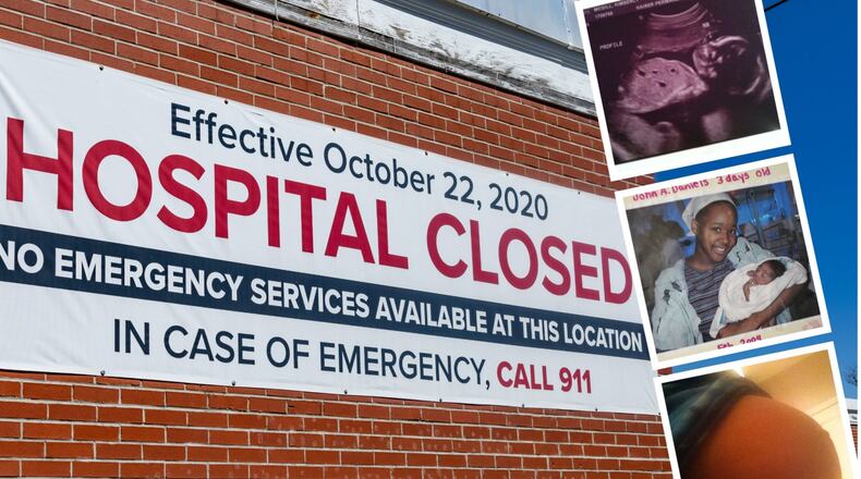 The health care system has disinvested in Georgia’s rural Black communities at disproportionately high rates. Since 1994, 41 labor and delivery units have shut down across the state. (Photo illustration/Eric Cash)