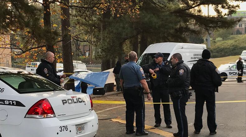 Police are investigating after a man was found shot dead at an apartment complex in Gwinnett County.