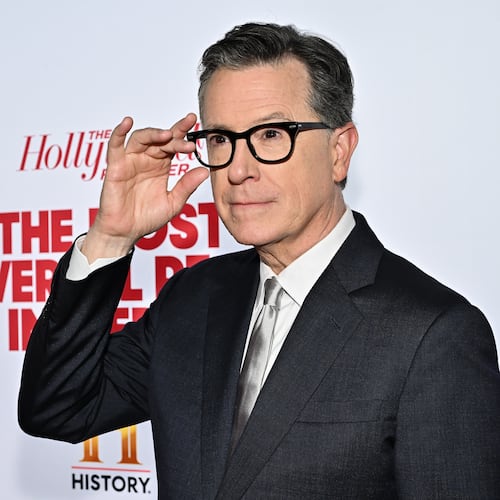 FILE - Stephen Colbert attends The Hollywood Reporter's The Most Powerful People in New York Media issue in New York on May 7, 2026. (Photo by Evan Agostini/Invision/AP, File)