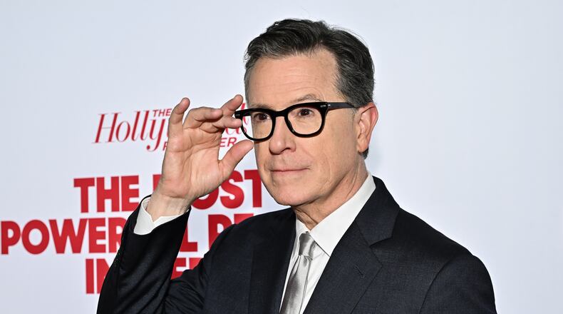 FILE - Stephen Colbert attends The Hollywood Reporter's The Most Powerful People in New York Media issue in New York on May 7, 2026. (Photo by Evan Agostini/Invision/AP, File)