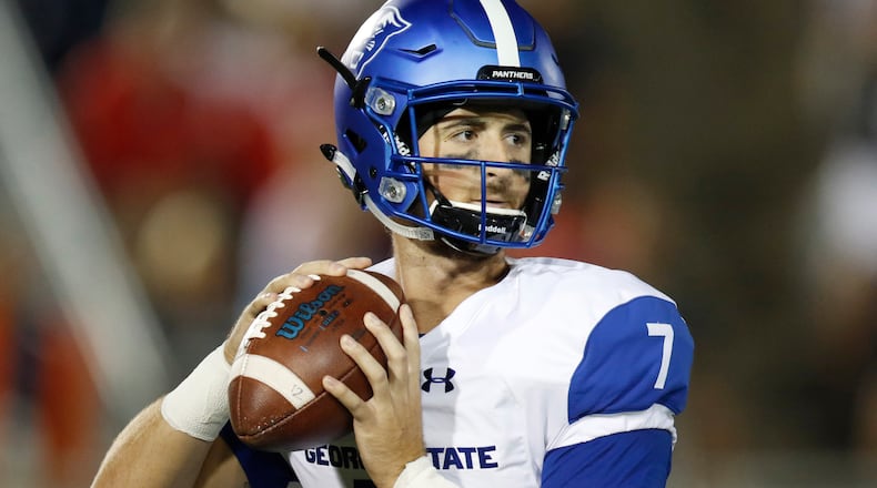 Georgia State senior quarterback Conner Manning completed 26 of 35 passes for a career-high 446 yards in win over Louisiana-Monroe.