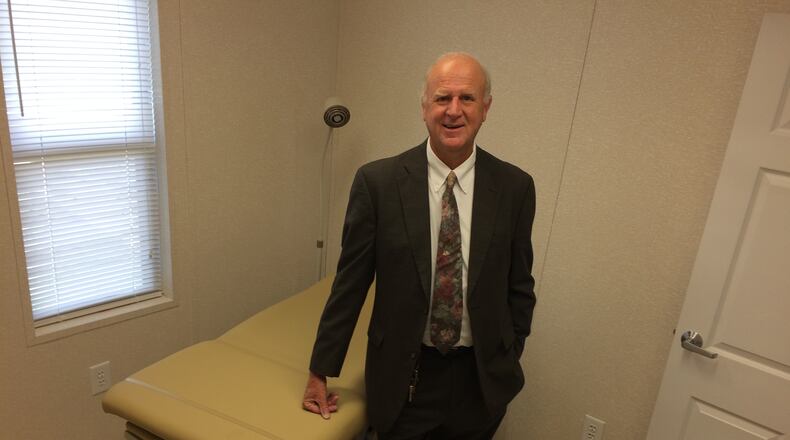 Taliaferro County School Superintendent (and principal) Allen Fort, in what will be an examination room of a community clinic on school grounds. Jim Galloway, jgalloway@ajc.com