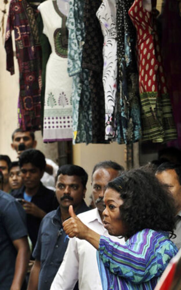 Oprah visits India for the first time