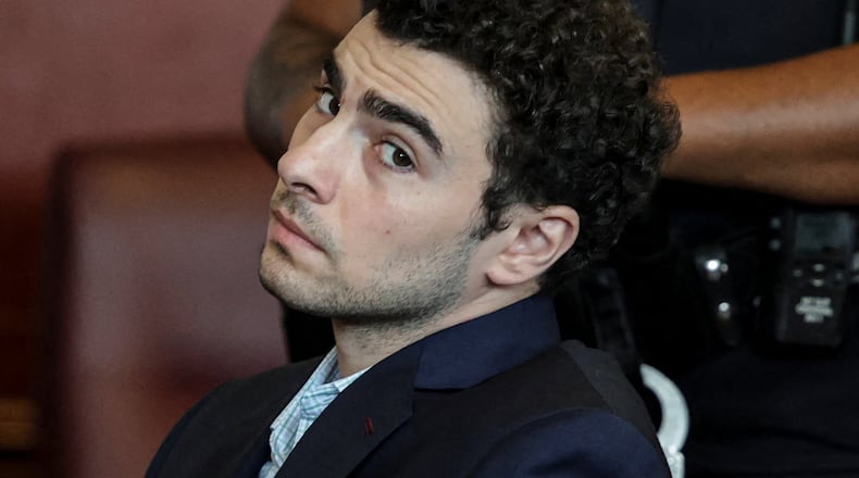 Luigi Mangione appears at a hearing in Manhattan Criminal Court in New York, Monday, May 18, 2026. (Jeenah Moon/Pool Photo via AP)