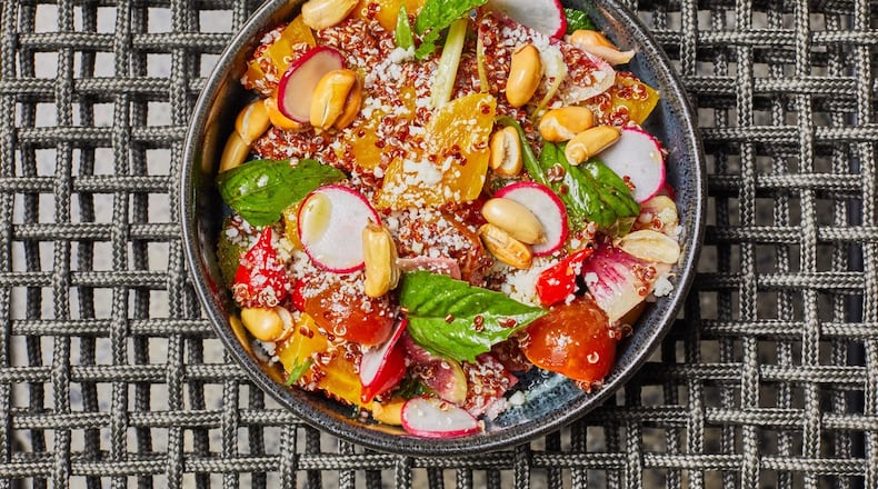 Bold, bright flavors leap off each artfully presented plate at Tio Lucho's. (Bailey Garrot for the AJC)