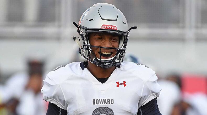 Former Grady High QB Caylin Newton, the brother of former NFL MVP Cam Newton, led Howard University to a 43-40 victory over UNLV Saturday in Las Vegas, Nevada. (Ethan Miller/Getty Images)