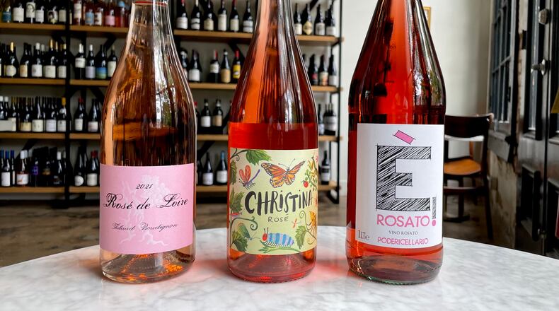 Try a natural wine from among the new vintage of rosés arriving just in time for summer. Krista Slater for The Atlanta Journal-Constitution