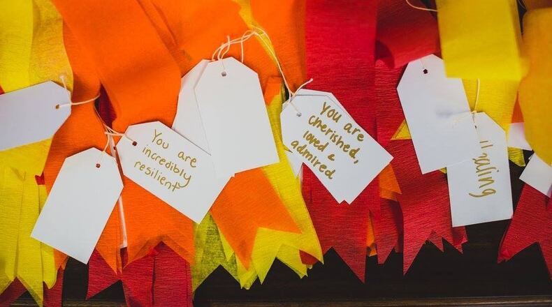 Messages of hope and healing written by refugees and staff at the Center for Victims of Torture in Clarkston. The center celebrated the United Nations’ day June 26 that shows support for torture victims. CONTRIBUTED BY HARMONY BLACKWELL PHOTOGRAPHY