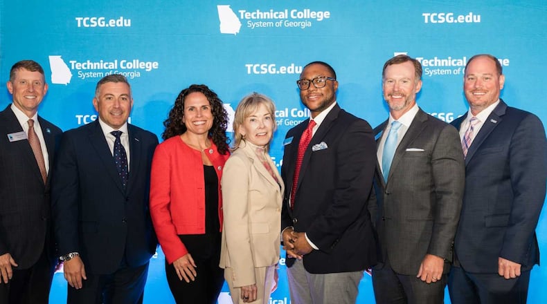 Technical College System of Georgia leaders and BlackRock Foundation officials are partnering on an effort that they hope will increase the state’s construction and manufacturing workforce. Contributed photo.