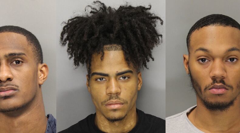Elijah Hinson (left), Derrick Reynolds, Miguel McBride